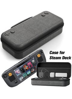 For Steam Deck Carrying Case, Portable Large Capacity EVA Hard Shell, Gaming Console Inner Partition Storage Case, for Steam Deck 2022 Version Gaming Accessories (Gray)