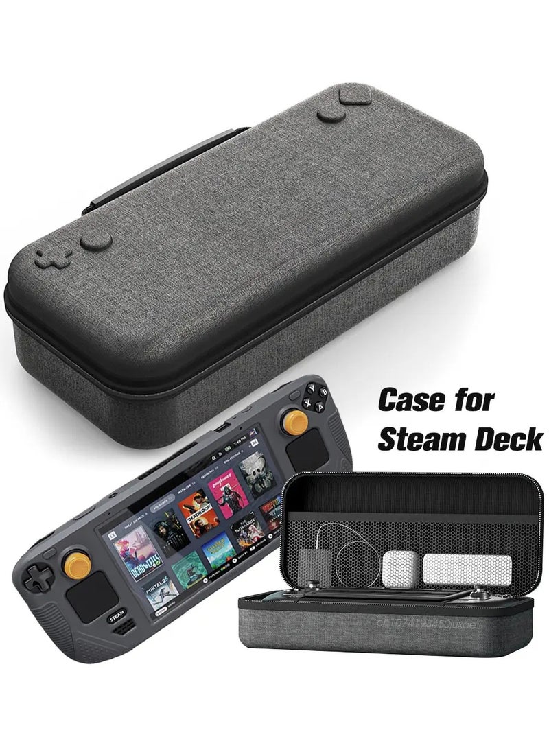 Generic - For Steam Deck Carrying Case, Portable Large Capacity EVA Hard Shell, Gaming Console Inner Partition Storage Case, for Steam Deck 2022 Version Gaming Accessories (Gray) - Image 1