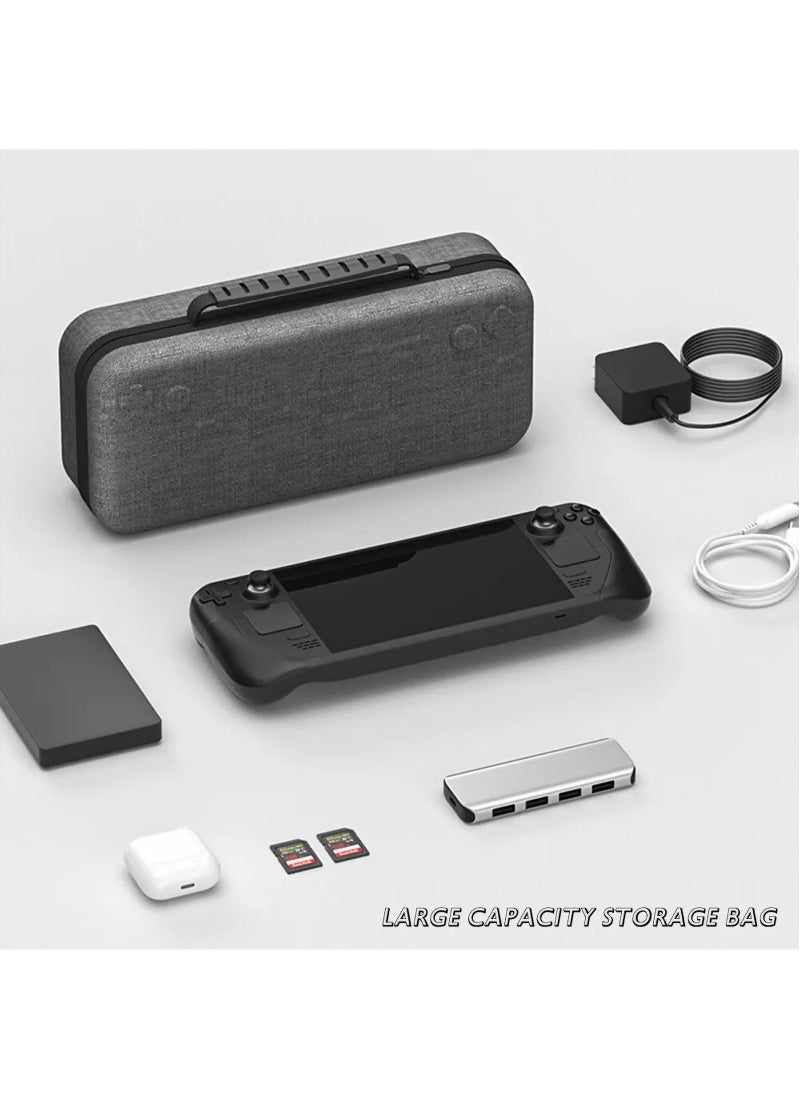 Generic - For Steam Deck Carrying Case, Portable Large Capacity EVA Hard Shell, Gaming Console Inner Partition Storage Case, for Steam Deck 2022 Version Gaming Accessories (Gray) - Image 1