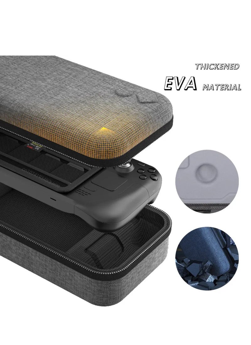 Generic - For Steam Deck Carrying Case, Portable Large Capacity EVA Hard Shell, Gaming Console Inner Partition Storage Case, for Steam Deck 2022 Version Gaming Accessories (Gray) - Image 1