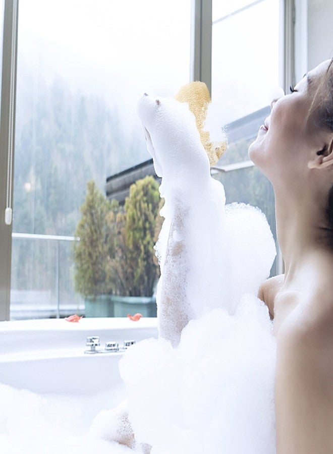 يافيجي 3 قطع من ليفة طبيعية لتقشير الجسم، مقشر مستدام للجسم برائحة الصابون المصري، لتنظيف شامل للجسم والوجه والظهر. صديق للبيئة - Image 5