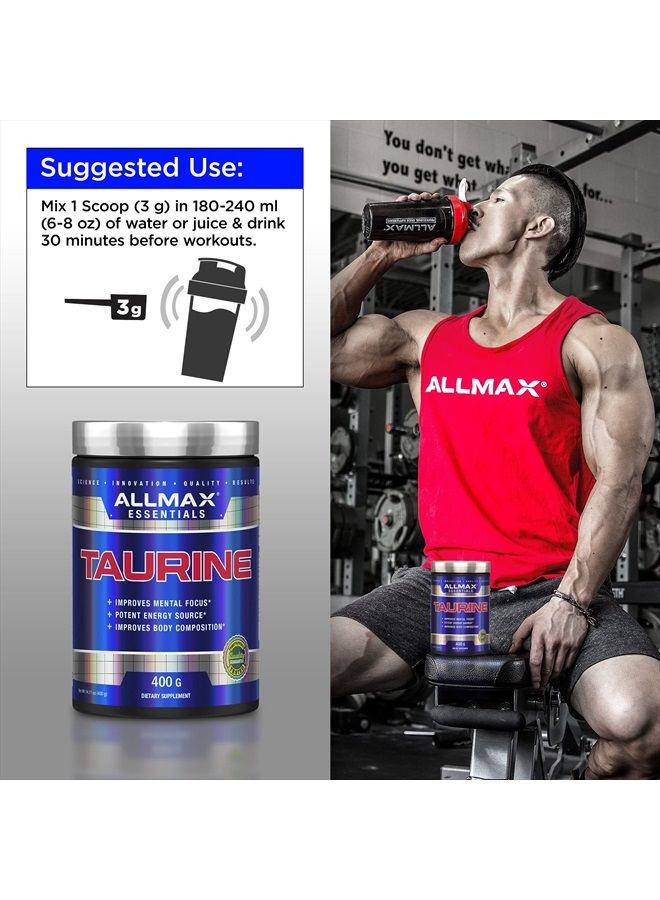 AllMax Nutrition Taurine - 400 g - 14 oz - Image 4