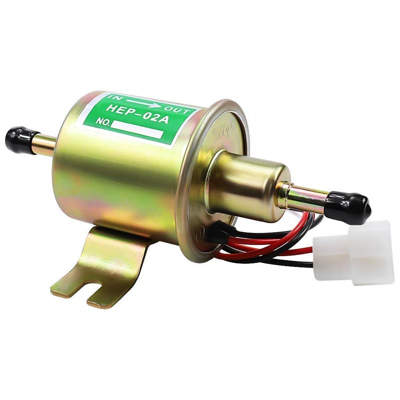 SOLLON Electric Fuel Pump 12V Universal Low Pressure 12 Volt Transfer Inline Fuel Pump for Lawn Mower Carburetor Gas Diesel Engine 2.5-4psi HEP-02A - Image 2