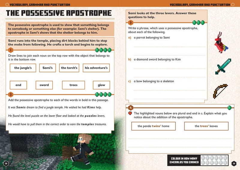Minecraft English Ages 7-8: Official Workbook - Image 4