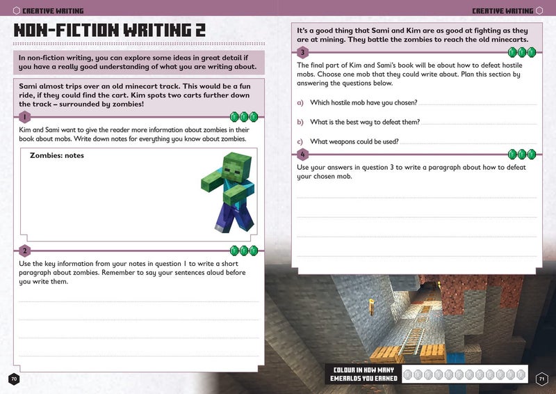 Minecraft English Ages 7-8: Official Workbook - Image 5