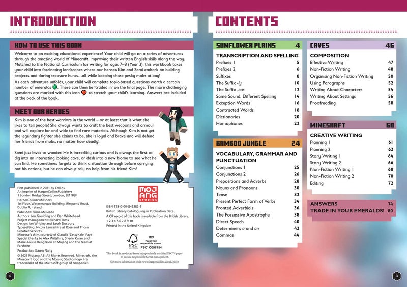 Minecraft English Ages 7-8: Official Workbook - Image 3