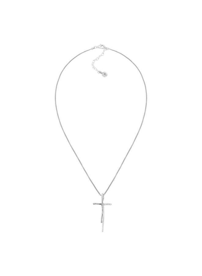 Silpada 'Organic Cross' Pendant Necklace In Sterling Silver, 18" + 2" - Image 4