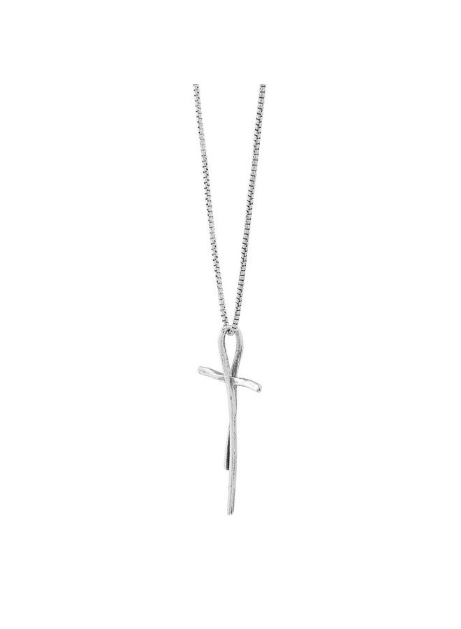 Silpada 'Organic Cross' Pendant Necklace In Sterling Silver, 18" + 2" - Image 2