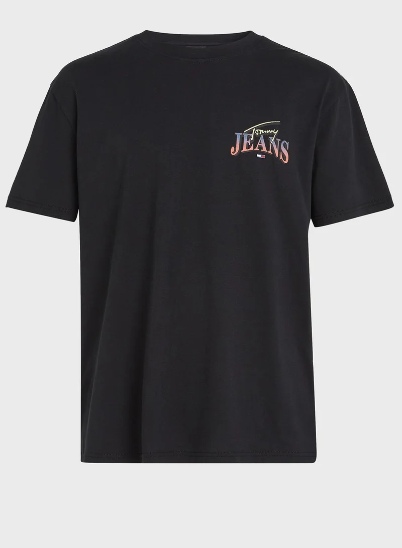 TOMMY JEANS Diamont Twist Crew Neck T-Shirt