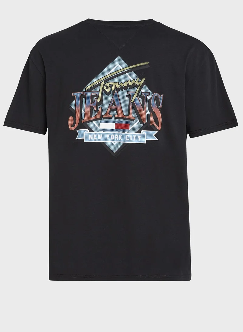 TOMMY JEANS Diamont Twist Crew Neck T-Shirt