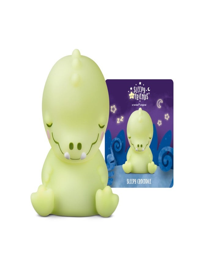 Tonies Night Light - Sleepy Crocodile Audio Play Character from Sleepy Friends | Warm Glow | 75 Minutes of Beautifully Composed Melodies & Nature Sounds | Record Your Own Bedtime Stories - Image 5