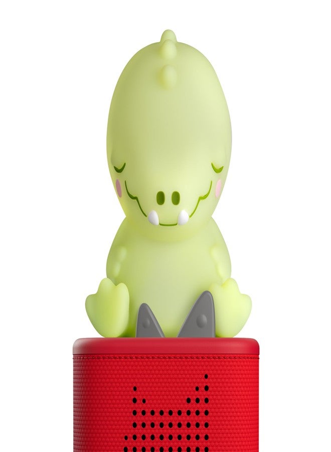 Tonies Night Light - Sleepy Crocodile Audio Play Character from Sleepy Friends | Warm Glow | 75 Minutes of Beautifully Composed Melodies & Nature Sounds | Record Your Own Bedtime Stories - Image 1