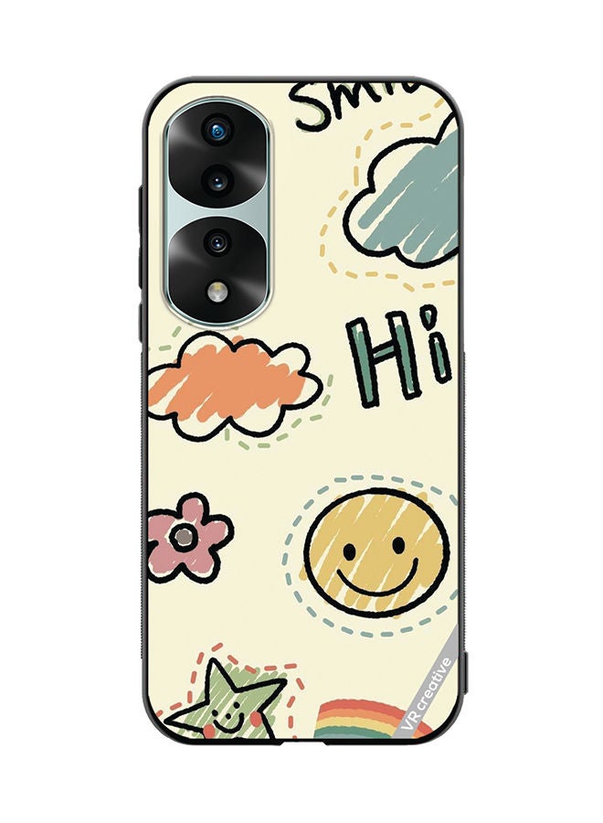 VR CREATIVE Protective Case Cover For Honor 70 Pro Smile Design Multicolour - Image 1