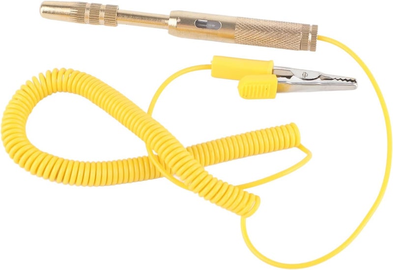 Fuse Tester Tool Automotive Circuit Voltage Tester 6V/12V/24V DC Long Wire Pen Style Electrical Probe with Bulb for Car Truck (Copper) - KaberTrade - Image 5