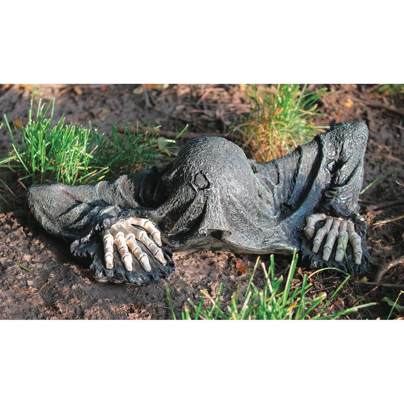 Design Toscano QM21463 The Creeper from The Grave Garden Statue Zombie Halloween Decoration, One Size, Multicolored - Image 2