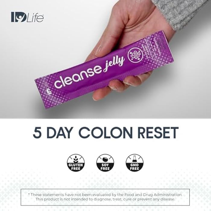 IDLife - جيلي تنظيف - عصير البرقوق والتفاح ألياف بروبيوتيك لصحة الأمعاء، الانتظام ودعم العافية - 6 جرام ألياف لكل عصا - 5 عصي جيلي - Image 5