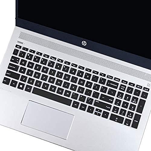 RAYA Silicone Keyboard Cover for HP Pavilion 15 [ 15s-fy 15s-fq 15s-eq ] Series laptops | Also fit for HP Pavilion 15 [15-dk 15-ec ] Series Gaming Laptops (Black) - Image 1