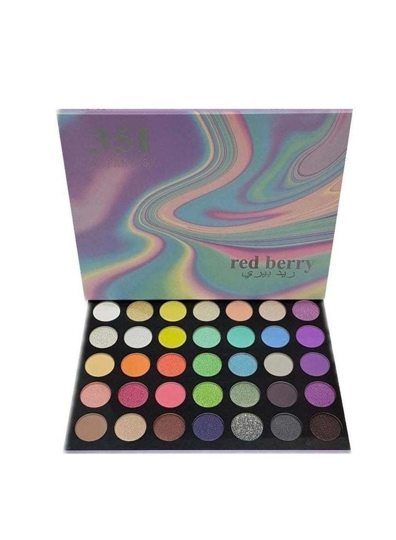 مجموعة ظلال عيون جديدة مكونة من 35 لونًا متعدد الألوان