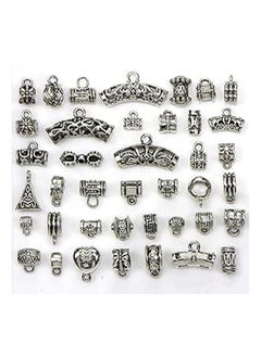 Mix Tibetan Silver Color Connectors Bails Beads