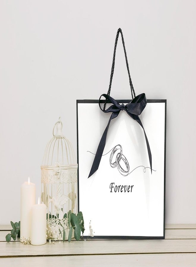 Linelglobal Wedding Gift Bag with Wrapping Tissue for Men Women 12.6" Bride Valentine Engagement - Image 4