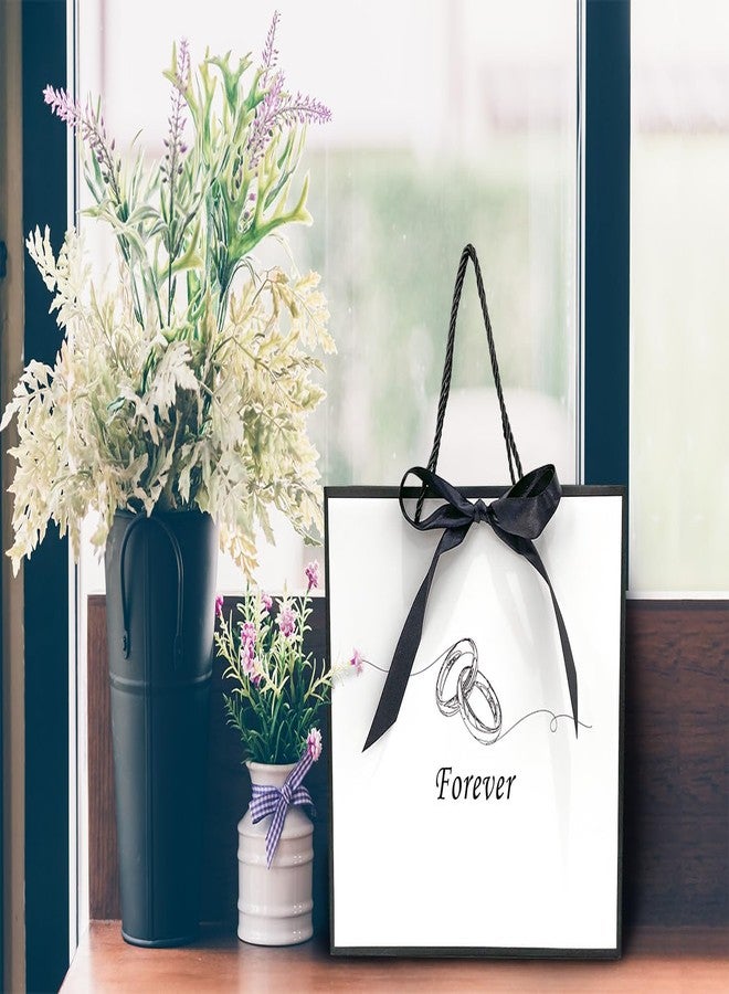 Linelglobal Wedding Gift Bag with Wrapping Tissue for Men Women 12.6" Bride Valentine Engagement - Image 5