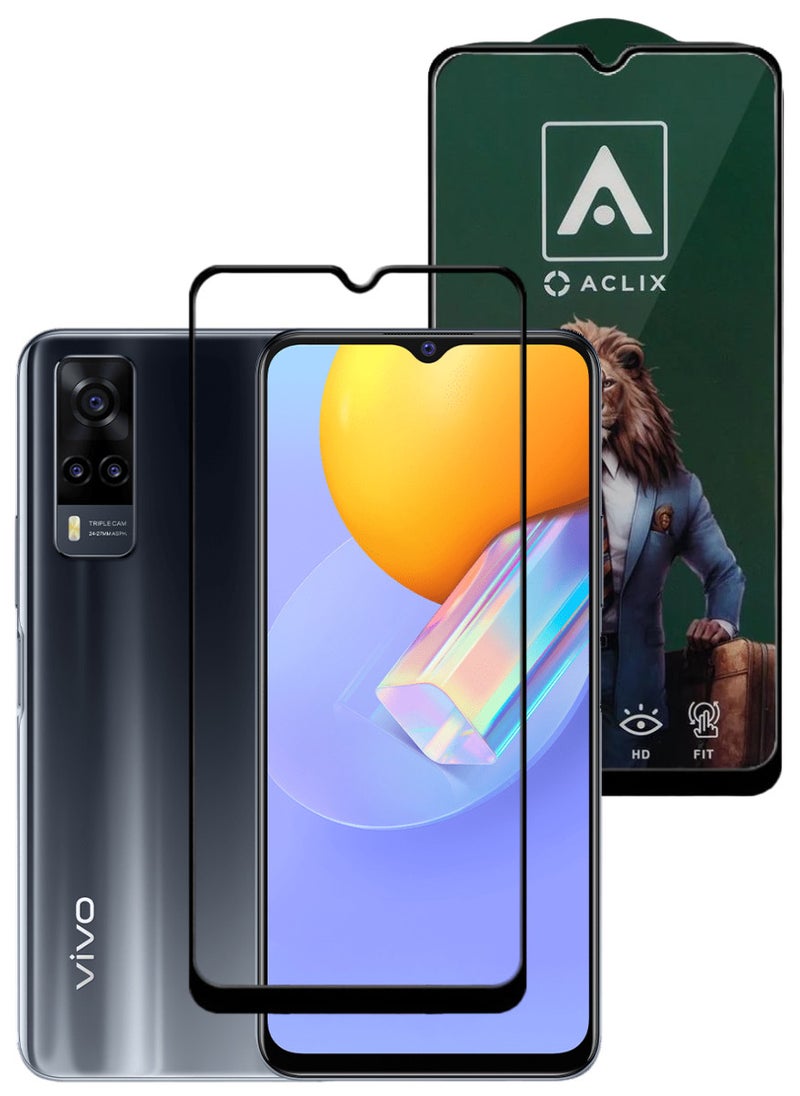 ACLIX Antistatic ESD Dustproof Premium Quality High Definition Tempered Glass Screen Protector Designed For vivo Y51 (2020) - Image 1