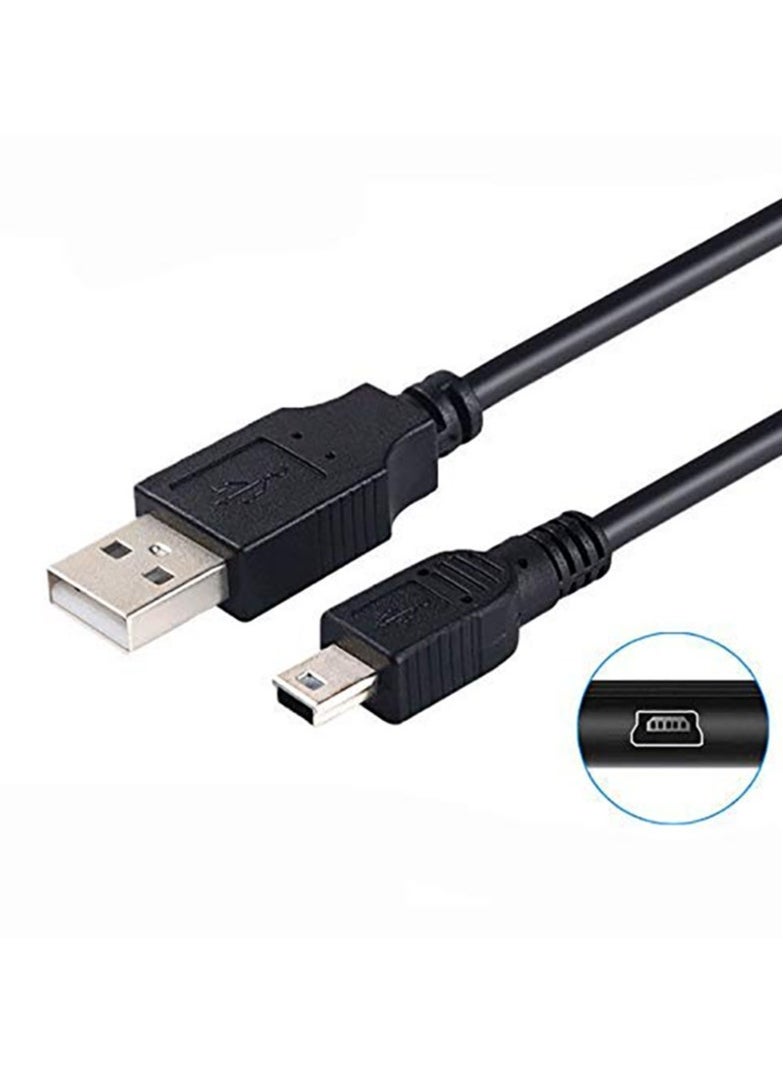ماركة غير محددة - كابل USB للكاميرات الرقمية Canon Rebel/PowerShot/EOS/DSLR/ELPH، كابل نقل بيانات سلكي لكاميرا الفيديو Canon Rebel، شاحن بديل لواجهة الكمبيوتر الشخصي Vixia بطول 4.5 قدم/150 سم - Image 1