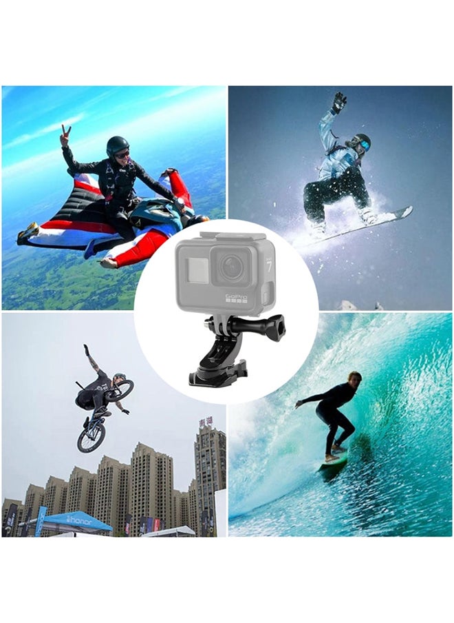 O Ozone 360° Rotatable J Hook Rotation Turntable Quick Release Buckle Mount Compatible with GoPro 11 10 9 8 7 6 5 4 4k Eken AKASO SJCAM YI and Other Action Cameras  - Image 4