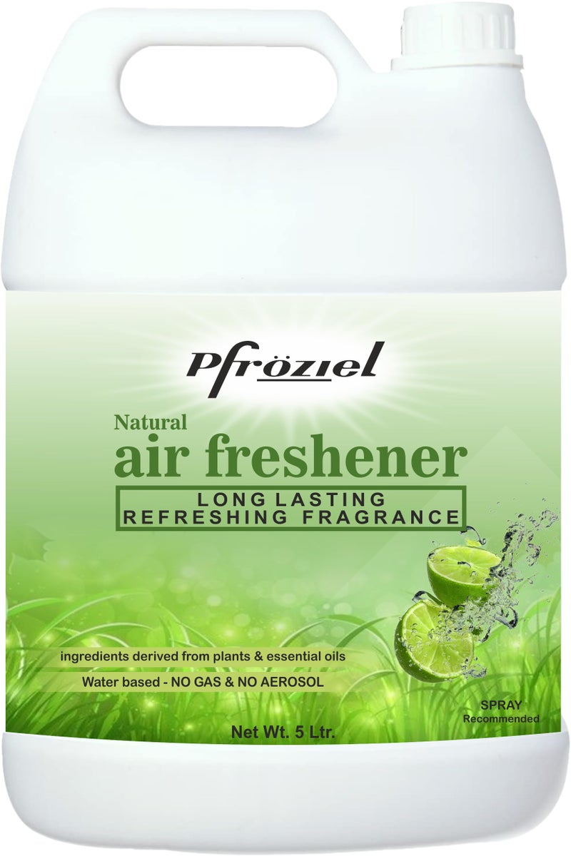 Pfroziel Lemongrass Air Freshener, Pack of 5 liter (water base) Ready to Use, Water-Based - Long-Lasting Fragrance, Eliminates Odors, Suitable for Home, Hotel, Restaurant etc. - Image 5