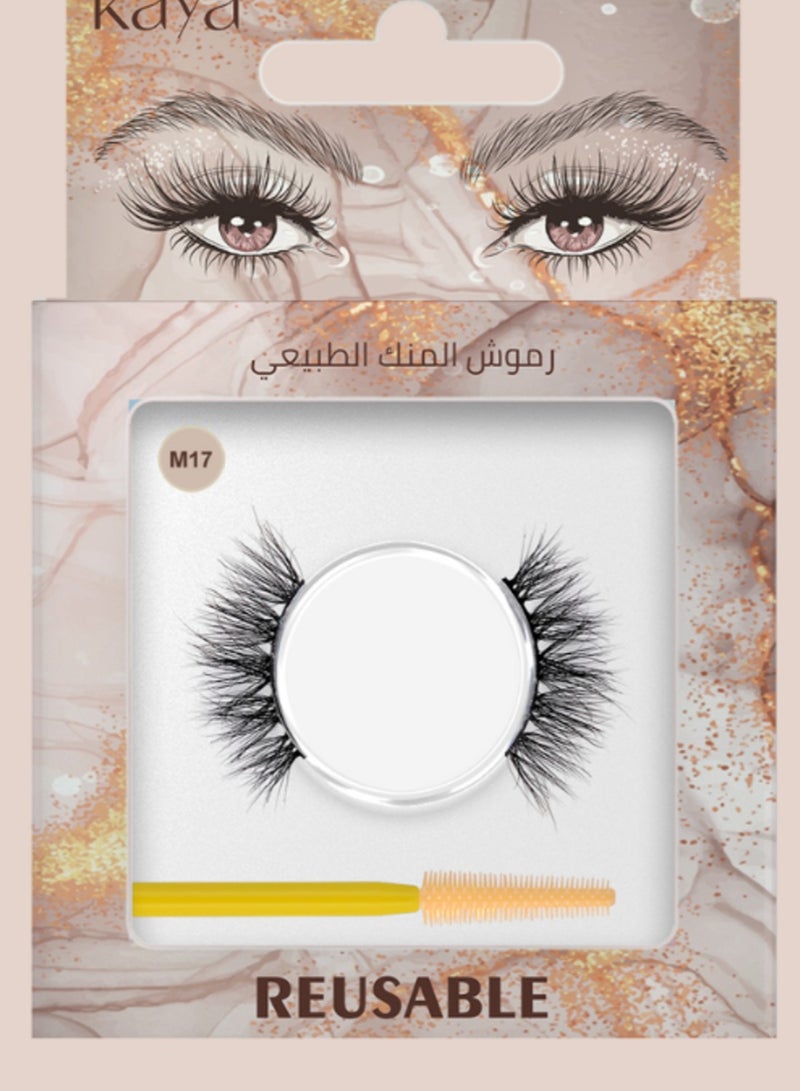 كايا رموش المنك الطبيعية من شعر المنك السيبيري، رموش طويلة الأمد ذات جودة عالية، قابلة للاستخدام المتعدد شكل 17 - Image 1