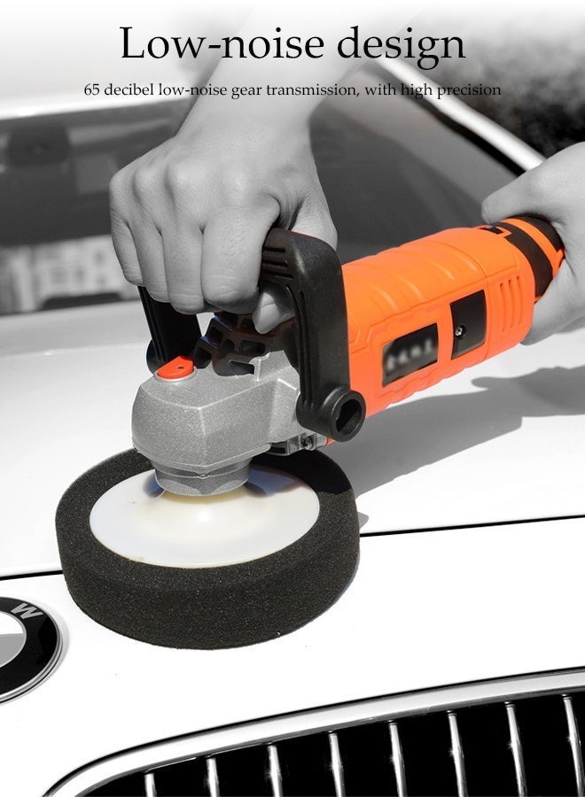 DUNISO Car Buffer Polisher ,Rotary Buffer Polisher Waxer,Variable Speed Car Polisher Kit with Removable Handle,Smooth Polishing and Low Noise,Suitable for Car Polishing, Waxing, Glaze, Sanding - Image 5