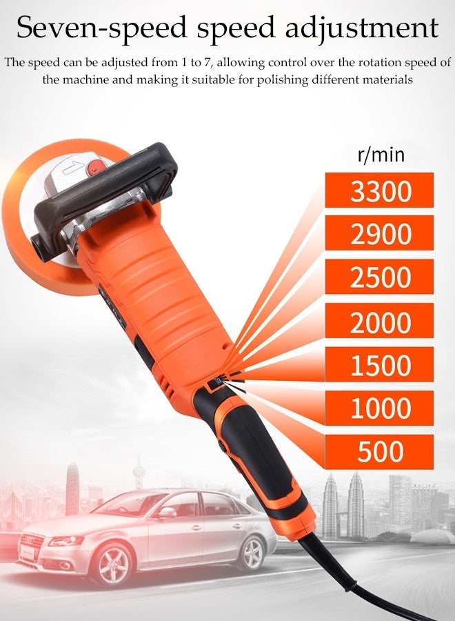 DUNISO Car Buffer Polisher ,Rotary Buffer Polisher Waxer,Variable Speed Car Polisher Kit with Removable Handle,Smooth Polishing and Low Noise,Suitable for Car Polishing, Waxing, Glaze, Sanding - Image 3