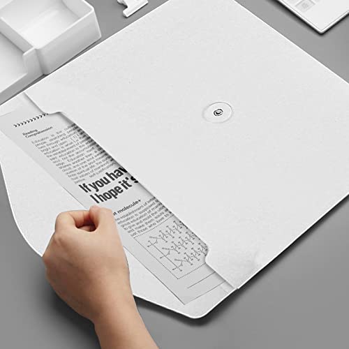 VANRA Kraft String Envelope File Folder Project Pockets File Jacket Document Organizer Flat-No Expansion A4 Letter Size (White, Pack of 5) - Image 5