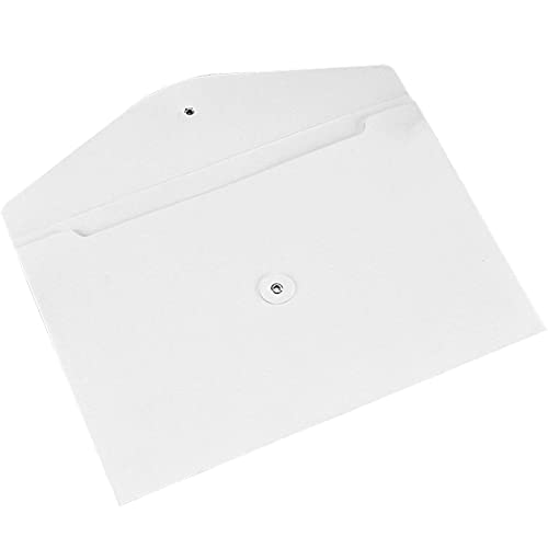 VANRA Kraft String Envelope File Folder Project Pockets File Jacket Document Organizer Flat-No Expansion A4 Letter Size (White, Pack of 5) - Image 4