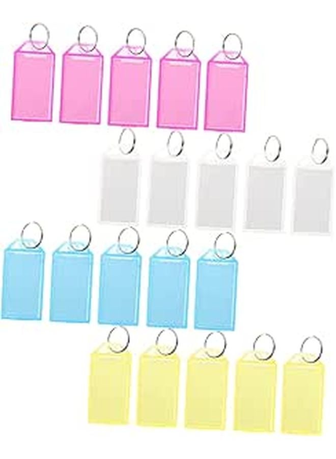40 Pcs Bright Color Key Tags for Organization Luggage Identification Coding Home Travel Use - Image 1