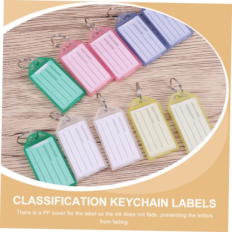 40 Pcs Bright Color Key Tags for Organization Luggage Identification Coding Home Travel Use - Image 3