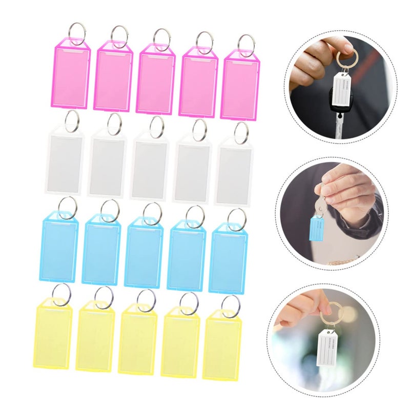 40 Pcs Bright Color Key Tags for Organization Luggage Identification Coding Home Travel Use - Image 4