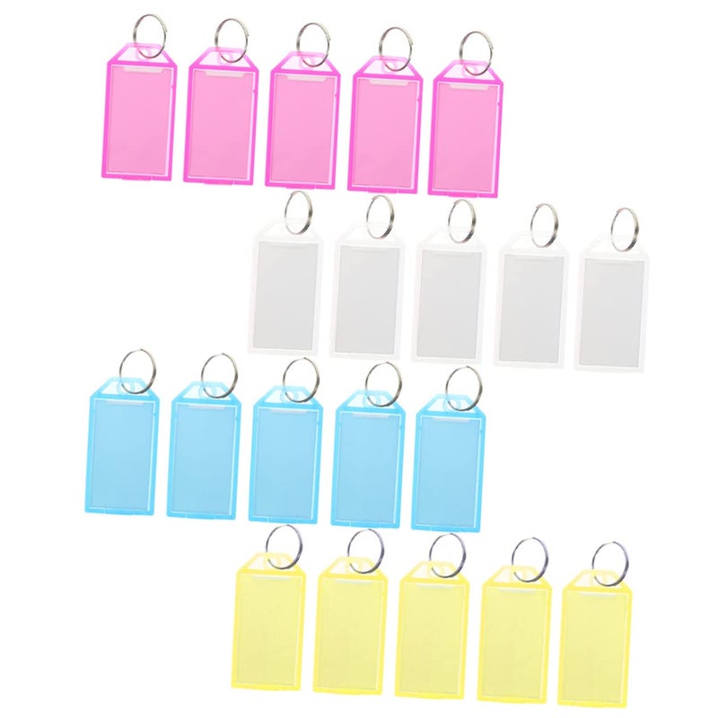 40 Pcs Bright Color Key Tags for Organization Luggage Identification Coding Home Travel Use - Image 2