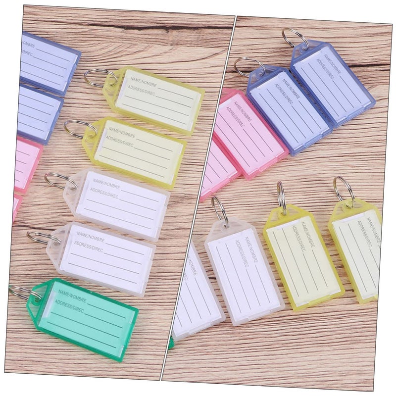 40 Pcs Bright Color Key Tags for Organization Luggage Identification Coding Home Travel Use - Image 5