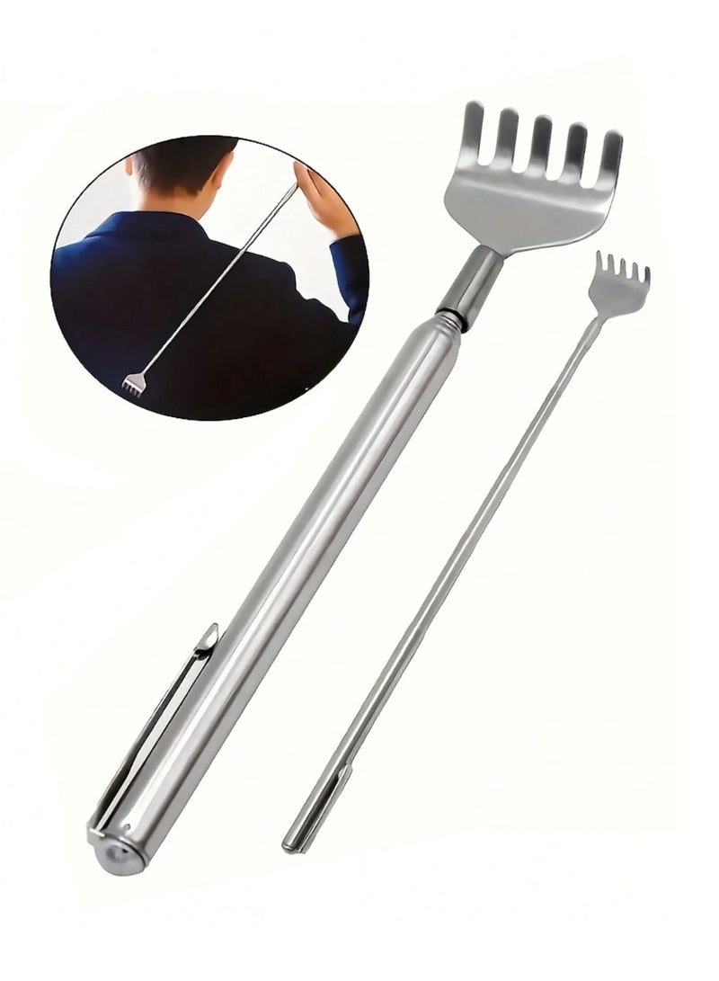 أداة حك الظهر | حك الجسم | أداة تخفيف الحكة | أداة شخصية | أدوات سفر | أدوات منزلية | أدوات للمسنين | أداة فولاذية | حك محمول | أداة قابلة للسحب | أدوات العناية الشخصية | أدوات ذكية - Image 1