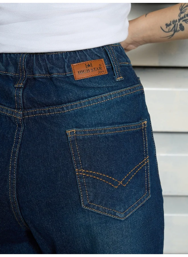 HIGH STAR Women’s Slim Mom Indigo Jeans – Comfortable and Trendy