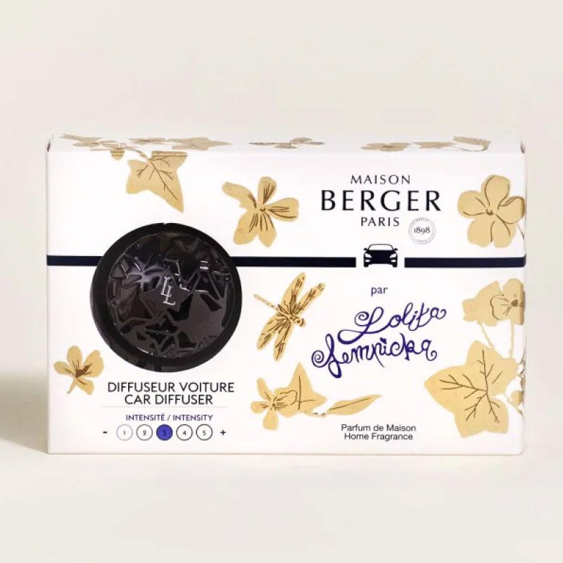Maison Berger مايزون بيرجر - مجموعة معطر هواء السيارة القابلة لإعادة التعبئة مع مشبك تهوية - 3.1 × 2 × 0.8 بوصة - صنع في فرنسا (لوليتا لمبكا الأسود) - Image 5