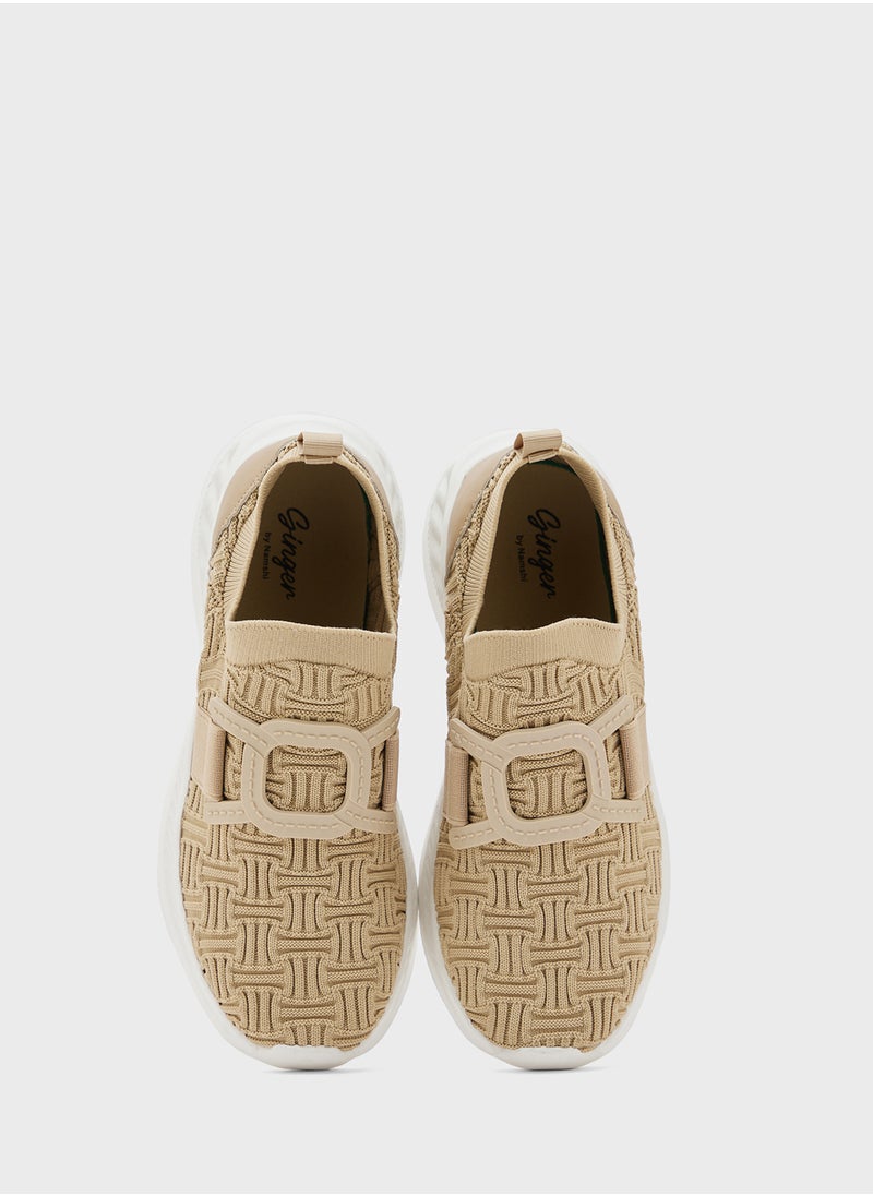 Ginger - Knitted  Comfort Slip On Shoe - Image 1