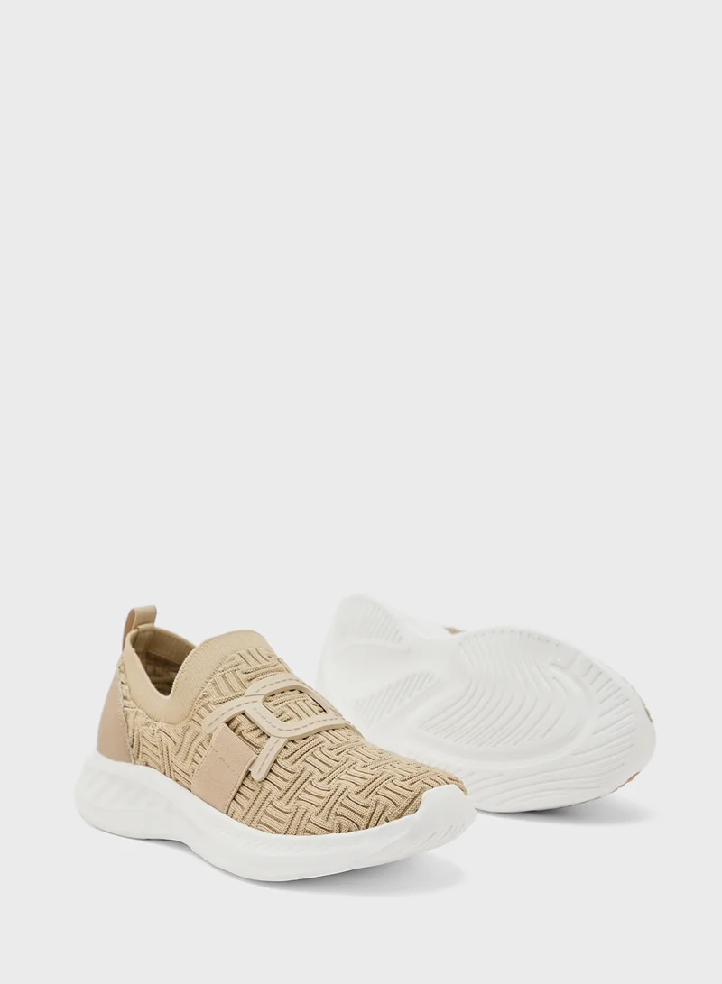 Ginger Knitted  Comfort Slip On Shoe