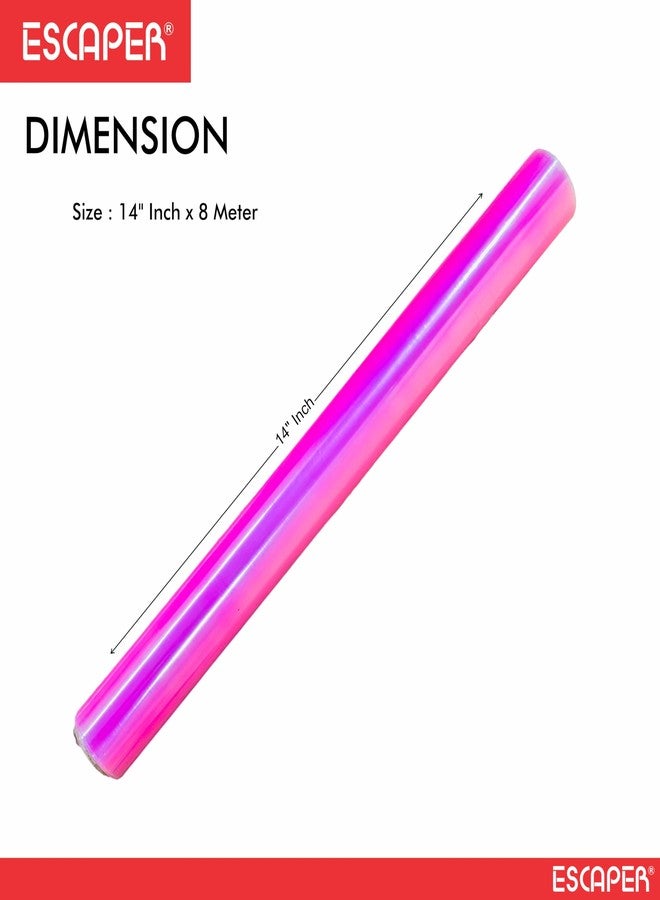 ESCAPER Book Cover Roll Protect from Dust and Water, Synthetic Book Protector for Text Books, Notebook, workbooks, Guides, and Full Scape Books (Book Cover Roll Pink (8 mtr), 1 Pcs) - Image 3