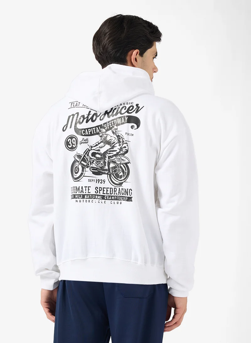 سفنتي فايف Back Graphic Hoodie