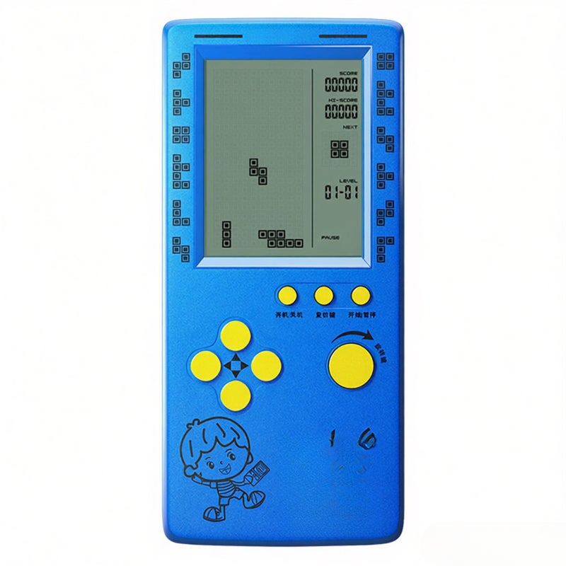 مكعبات ألعاب أزرار RS-100 - جهاز ألعاب محمول كلاسيكي لألعاب الألغاز بلوكات اللعب، مع أنماط مطبوعة عشوائيًا على الجهاز - Image 1
