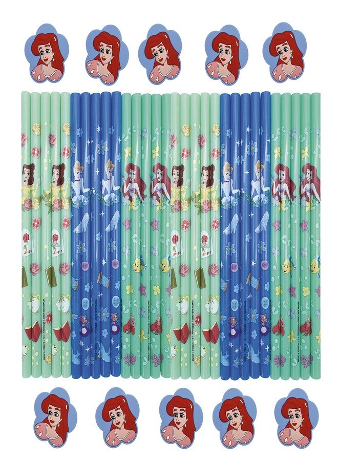 Zak Designs "Zak Designs Disney Princess 7.8"" Reusable Plastic Straw Bundle for Kids' Hydration Includes Fun Drink Sippers and Removable Character Medallion Decorations" (PRYO-V920) - Image 2