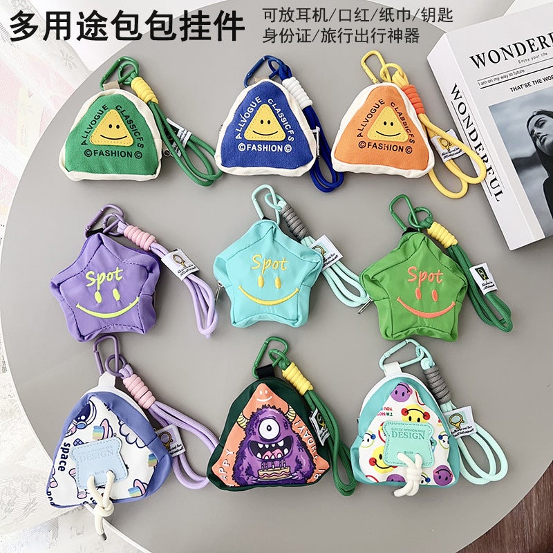 Colorful Phone Lanyard with Smiley Face Pattern - Image 2