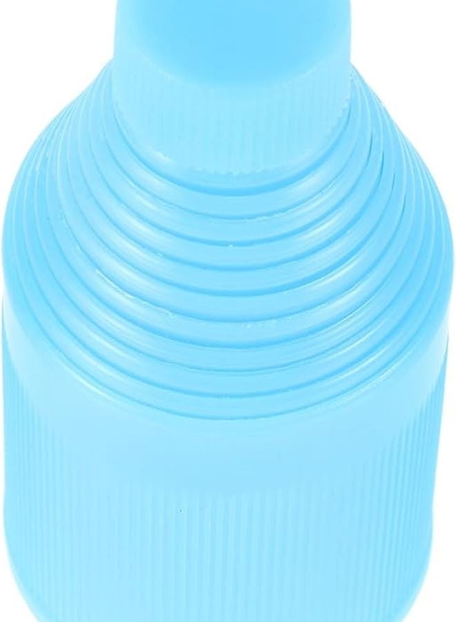 غطاء مظلة تلسكوبي أزرق، خفيف الوزن، محمول، سهل التنظيف، مثالي لأيام المطر والسفر - Image 2